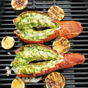 Garlic Confit Butter Lobster Tails