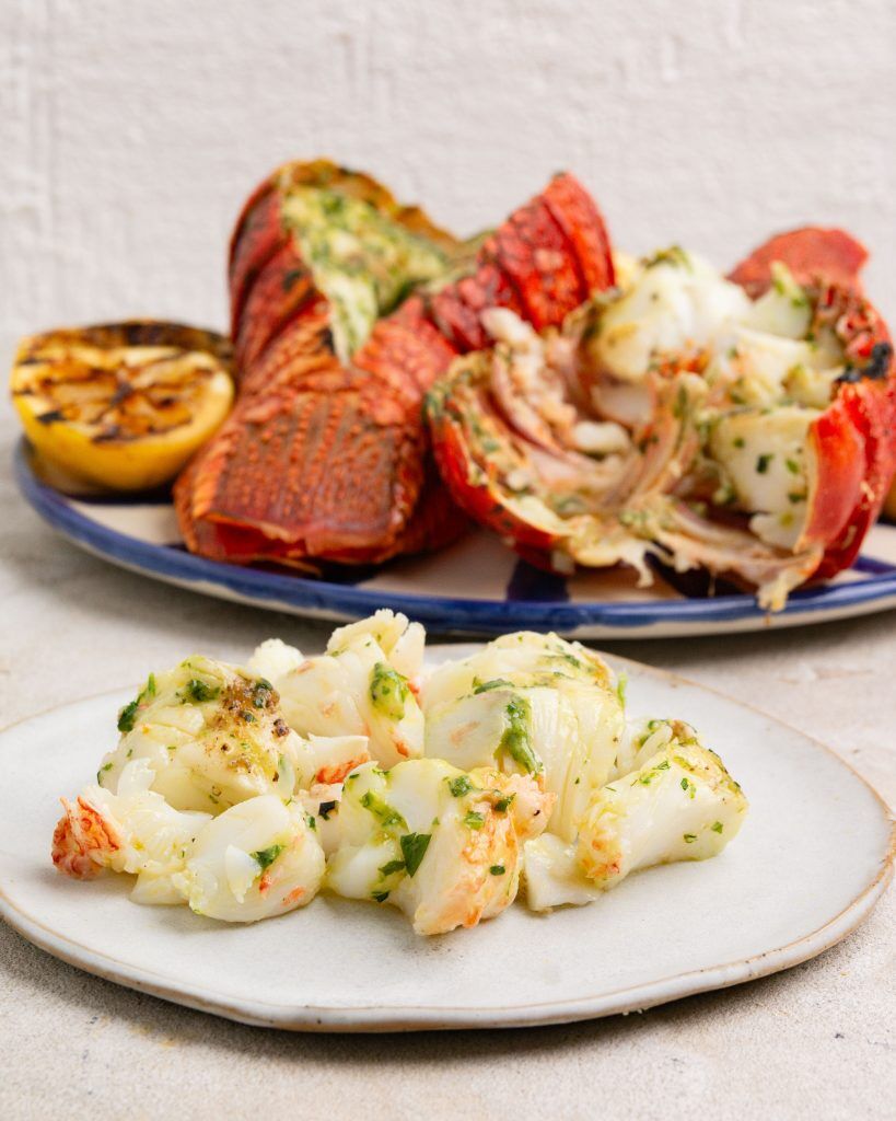 Garlic Confit Butter Lobster Tails